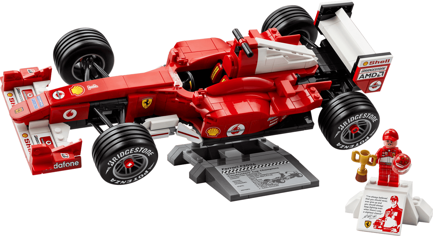 LEGO® Icons Ferrari F2004 &amp; Michael Schumacher