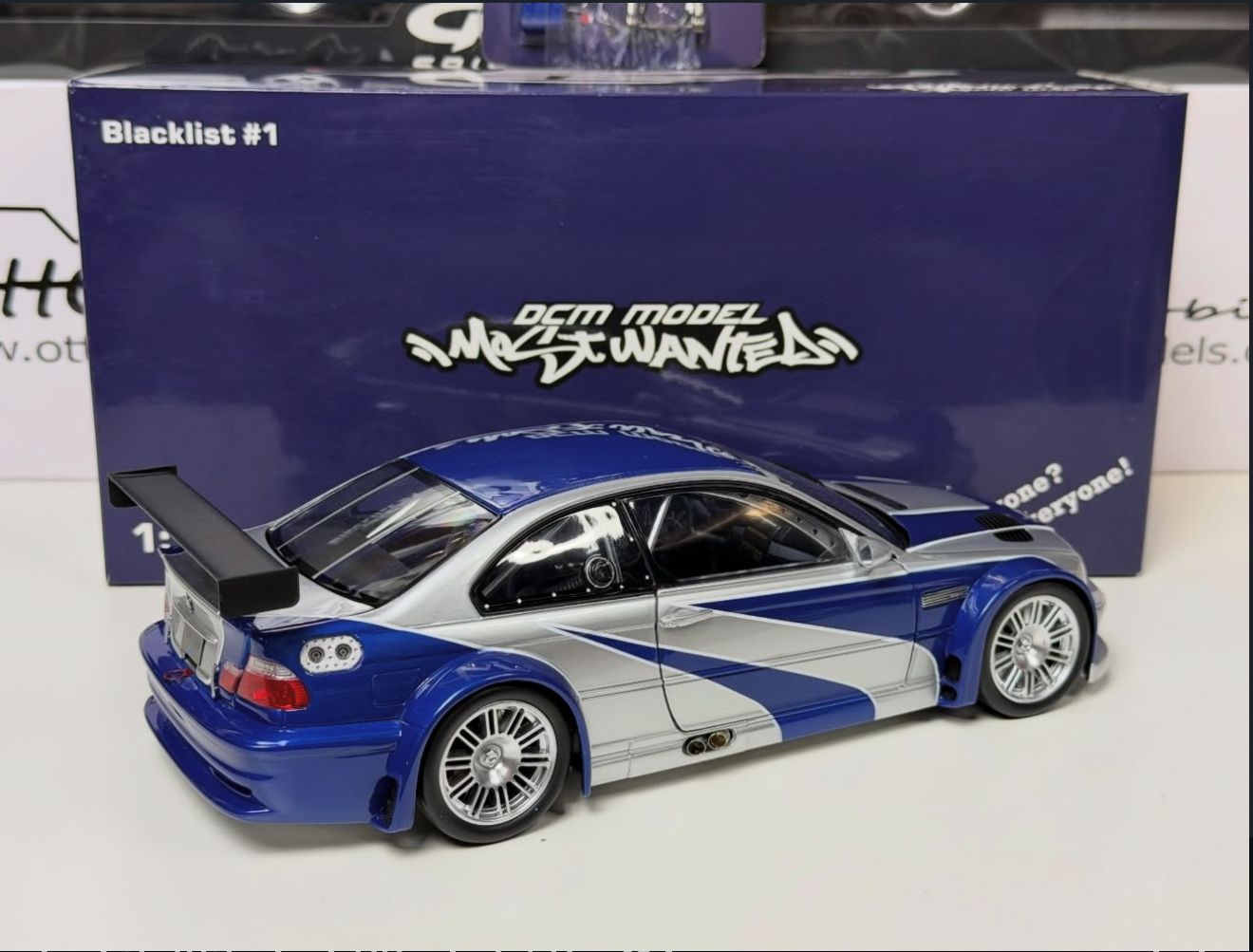 DCM 1/18 BMW M3 GTR (E46) NFS Most Wanted