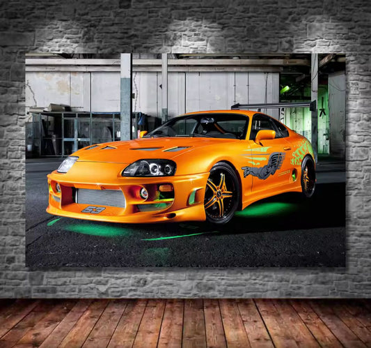 Toyota Supra MK4: JDM Street Legend – Premium Wall Art