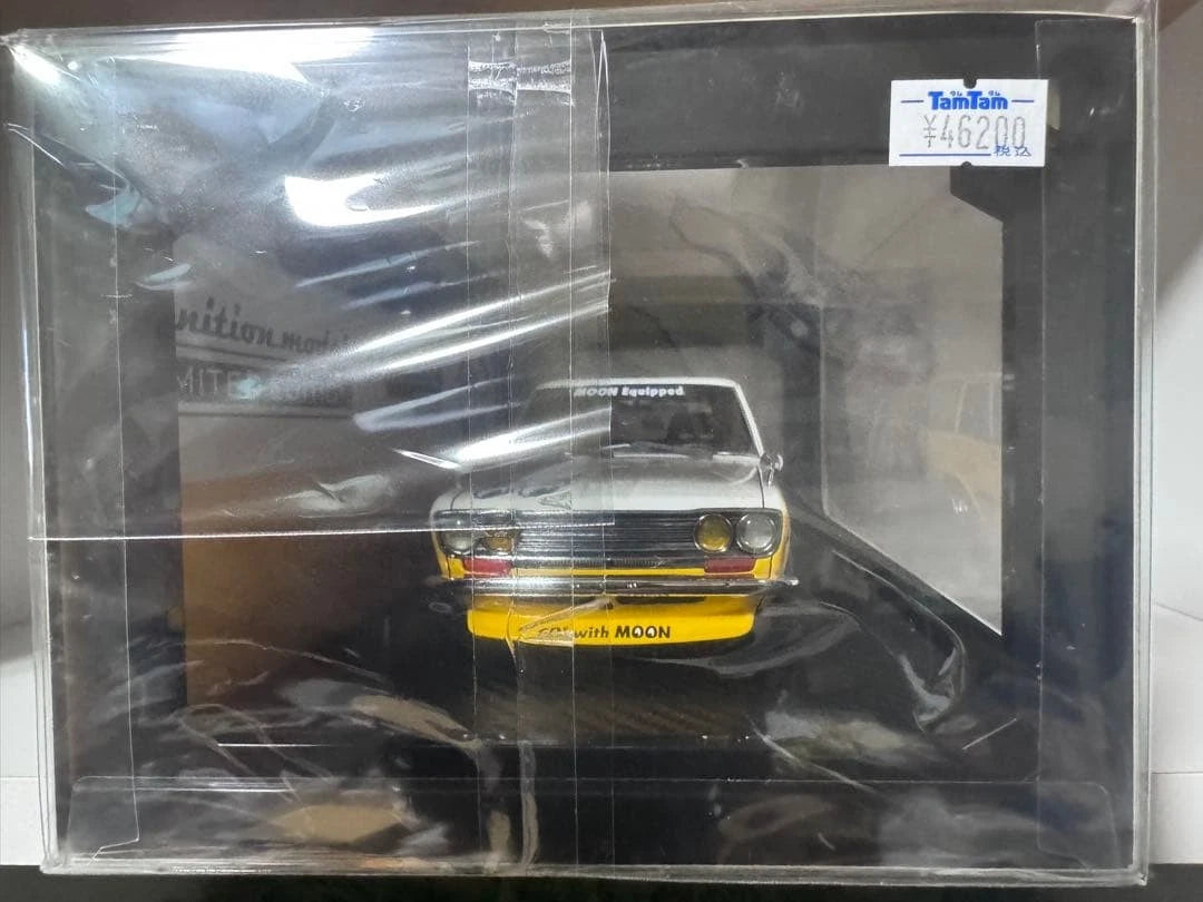 Ignition Model × Tarmac Works 1/18 Datsun Bluebird (510) Wagon – MOONEYES