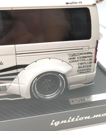 Ignition Model 1:18 Toyota Hiace (H200) – T.S.D Styling (White)