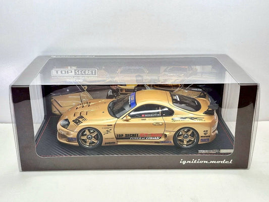 Ignition Model 1/18 Top Secret Supra (A80) – Gold (With "Smokey" Nagata Figure)
